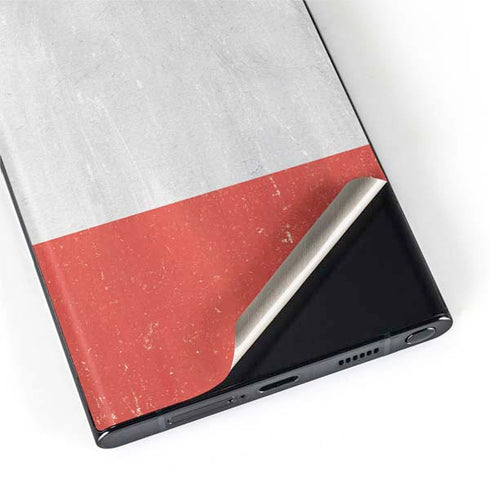 Italy Flag Distressed Galaxy S22 Ultra Skin